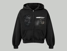 Load image into Gallery viewer, MTY FEU - Black Zipper Hoodie