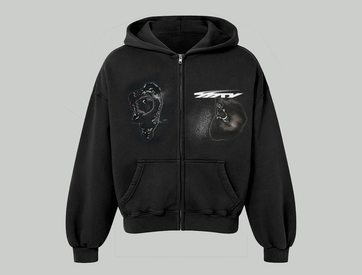 MTY FEU - Black Zipper Hoodie – Mama loves ya